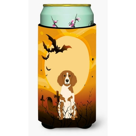 

Carolines Treasures BB4338TBC Halloween Brittany Spaniel Tall Boy Beverage Insulator Hugger Tall Boy multicolor