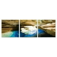 thumbnail image 1 of HomeRoots 284013 Grotte Bleue Photo à 3 Panneaux sur Toile, 1 of 1