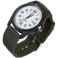 thumbnail image 2 of Man Quartz Wrist Watch Woven Nylon Male Watch Fashion Sports Wrist Watches Calendar Quartz Wrist Watch (Army Green), 2 of 4