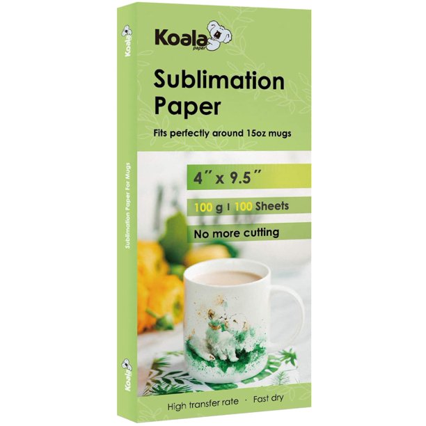Koala Sublimation Paper 4x9.5 inch Heat Transfer for Inkjet Printer