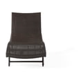 thumbnail image 2 of Noble House Wicker Outdoor Chaise Lounge - Brown, 2 of 9