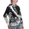 thumbnail image 6 of Sikiie Skeleton Wave Artwork Women's Casual Hoodies Long Sleeve Lightweight Pullover Tops Loose Sweatshirt-Large, 6 of 7