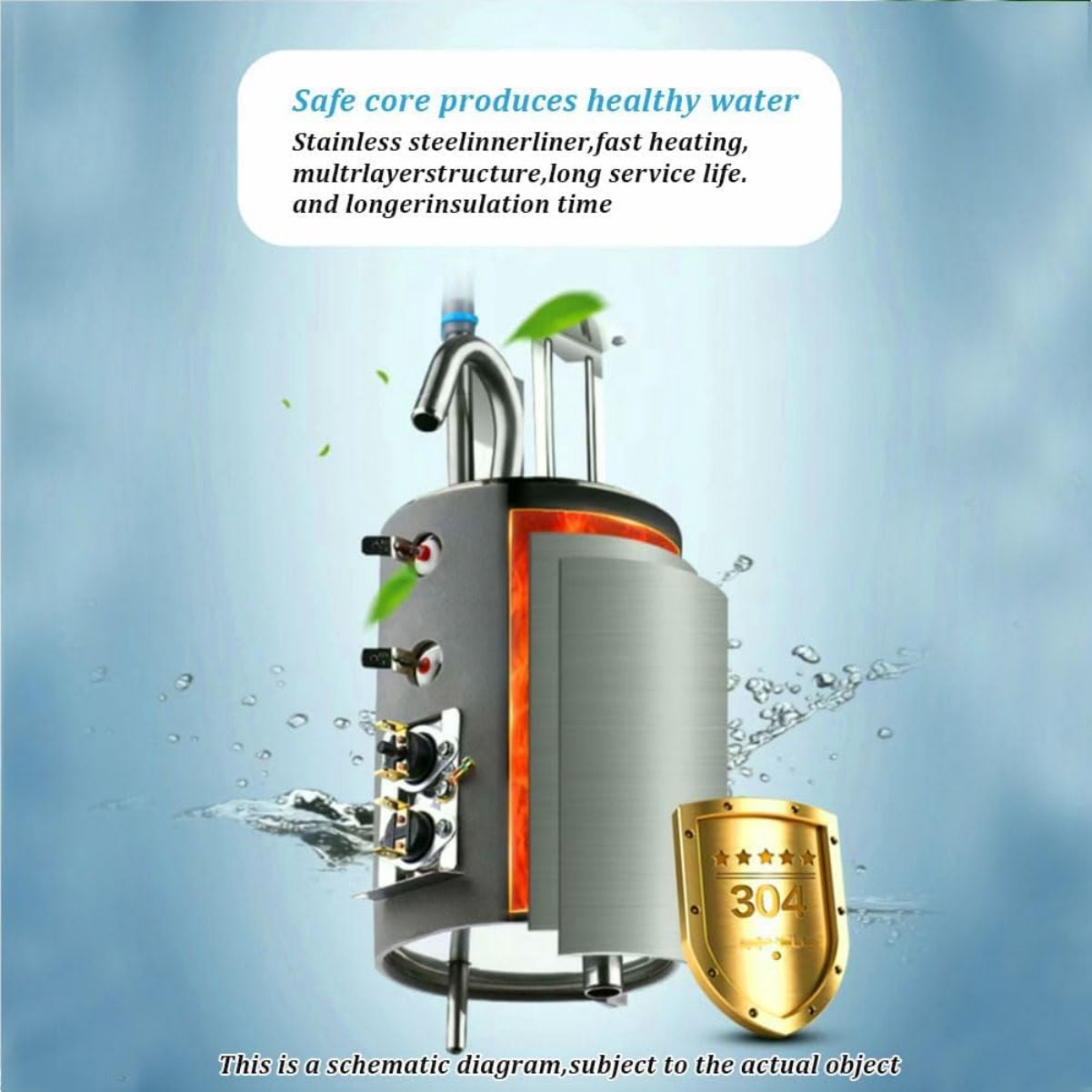 WSYW Top Loading Water Cooler Dispenser Mini Desktop Electric Hot Cold Water Dispenser for 2 to 5 Gallon Bottles Automatic Drinking Machine White