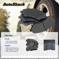 thumbnail image 3 of AutoShack Front and Rear Ceramic Brake Pads Set 8pcs Replacement for 2001-2007 Toyota Sequoia 2003-2023 4Runner 2007-2014 FJ Cruiser 2003-2009 Lexus GX470 2010-2023 GX460 4.0L 4WD AWD RWD SCD976-606, 3 of 6