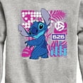 thumbnail image 3 of Disney - Lilo & Stitch - Stitch Grid - Toddler & Youth Crewneck Fleece Sweatshirt, 3 of 5