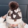 thumbnail image 3 of CC Chenille Abstract Print Beanie, 3 of 7