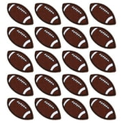 20Pcs Polyester Rugby Shaped Pattern Clothes Patches Clothing Bag Decorations