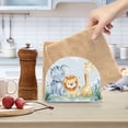 thumbnail image 6 of Lion Elephant Giraffe Leaves Napkin Holder for Table Clear Napkin Stand Paper Holder Acrylic Organizer Dispenser Napkins for Dinner Kitchen Restaurant Room, 6 of 8