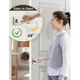 thumbnail image 4 of Poignée de Porte en Nickel Brossé Serrure de Porte d'Intimité Intérieure Serrure de Porte de Lit et de Bain avec Poignée de Serrure de Porte Carrée Rose Moderne Sans Clé Réversible pour Gauche et Droite, 4 of 8