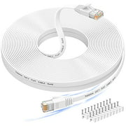 Ethernet Cable 100ft, Cat 6e High Speed Long Ethernet Cable with Snagless Rj45 Connector, Cat6 Internet Cable Faster