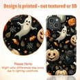thumbnail image 4 of Halloween Pumpkin Ghost Phone Case, Cute Spooky Art and Spiderwebs, Seasonal Protective Cover for iPhone 17 16 15 14 13 12 11 Series, 4 of 6