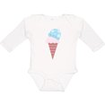 thumbnail image 3 of Inktastic Ice Cream Cone with Heart Boys or Girls Long Sleeve Baby Bodysuit, 3 of 5