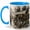 Blue, variant on Rainy Paris Bistro 11oz Ceramic Mug, French Cafe Coffee Cup, Romantic Street Scene Gift