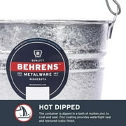 Behrens High Grade Steel 1205 5 Quart Hot Dipped Galvanized Steel Pail