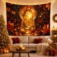 thumbnail image 3 of Ornate Archway Elaborate with Scrollwork Filigree Harvest Toned, Mystical Fantasy for Space Lovers, Wall Decor, Mother'S Day Gift, Tapestry Wall Hanging for Dorm and Living Room, 3 of 7