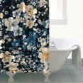 thumbnail image 4 of Pioneer Flower Floral Print Pattern Shower Curtain 72"x84" ,Bathroom Decorative Shower Curtains Set with 12 Hooks,Modern Waterproof Washable Shower Curtain, 4 of 6