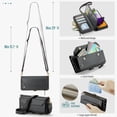 thumbnail image 3 of Crossbody for Samsung Galaxy A52/A52s 5G Case Wallet【RFID Blocking】with 10-Card Holder Zipper Bills Slot, Soft PU Leather Magnetic Shoulder Wrist Strap for Galaxy A52/A52s 5G Wallet Case Women, 3 of 26