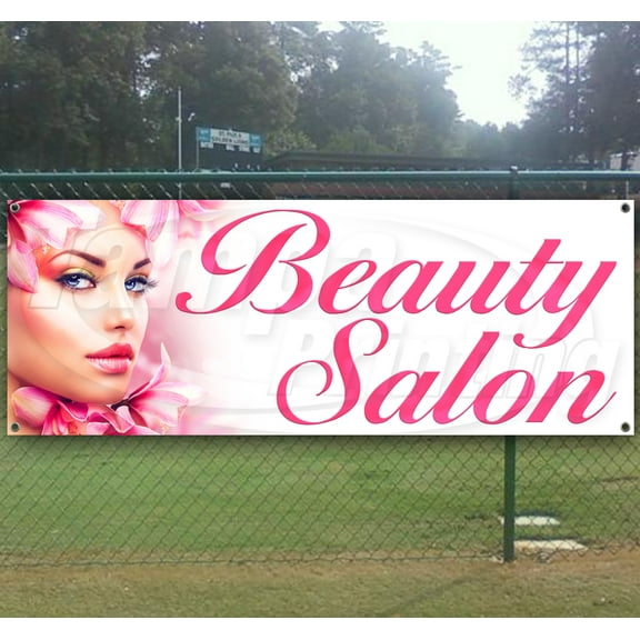 Beauty Salon2 13 oz Vinyl Banner With Metal Grommets