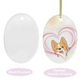 thumbnail image 4 of MYTAKEND Sublimation Ceramic Ornament Sublimation Ornament Blank Ceramic Disc Decor for Xmas Tree Ornament, 4 of 7