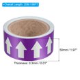 thumbnail image 2 of Uxcell Flow Arrow Tape, Polyethylene Pipe Marking Sticker, 2 inch x 66 ft, Purple/White, 2 of 5