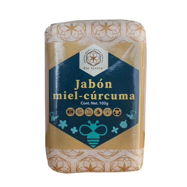 Jabón Facial Miel - Cúrcuma Bee Tierra 100g