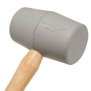 ESTWING Deadhead Rubber Mallet - 18 oz No-Mar Hammer with Bounce Resistant Head & Hickory Wood Handle - DH-18N