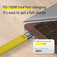thumbnail image 3 of Cable cargador 2 en 1 10Gbps/40Gbps PD 100W Cable de carga USB USB 3.1 para tableta Tmvgtek Para estrenar, 3 of 5