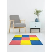 FloorPops Multicolor Puzzle Interlocking Floor Tiles
