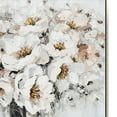 thumbnail image 2 of Hand Painted Acrylic Wall Art White Bouquet in Vase on a 39 x 39 Square Canvas with a Champagne Wooden Frame, 2 of 3