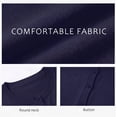 thumbnail image 3 of JWD Women Open Front Cardigan Buttons Long Sleeve Lightweight Knit Sweater Navy Blue XL, 3 of 6