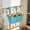 Blue, variant on Rail Planter,Large Colorful Hanging Flower Pots Fence Railing Balcony Gardening for Apartment Patio Planters Porch Decor Garden Metal Iron Outdoor Deck Modern Decorations
