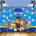 thumbnail image 5 of Telón de fondo decorativo para fiestas alusivo a Paw Patrol, 5 of 5