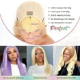 thumbnail image 5 of HAOFAN 613 Lace Front Wig Human Hair Pre Plucked 13x4 HD Transparent Brazilian Lace Frontal Wig with Baby Hair Blonde Human Hair Wigs for Black Women Bleached Knots 14 inch, 5 of 7