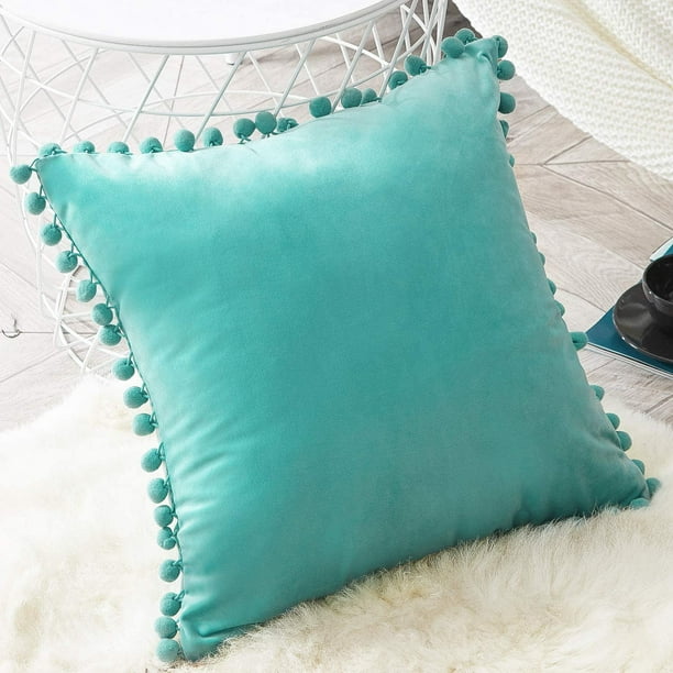 Walmart throw pillows teal 2025