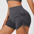 thumbnail image 3 of HCNTES Women Swim Shorts High Waisted Swimsuit Shorts Tummy Control Bathing Suit Bottom Plus Size Boyshorts(Dark Gray,M), 3 of 7