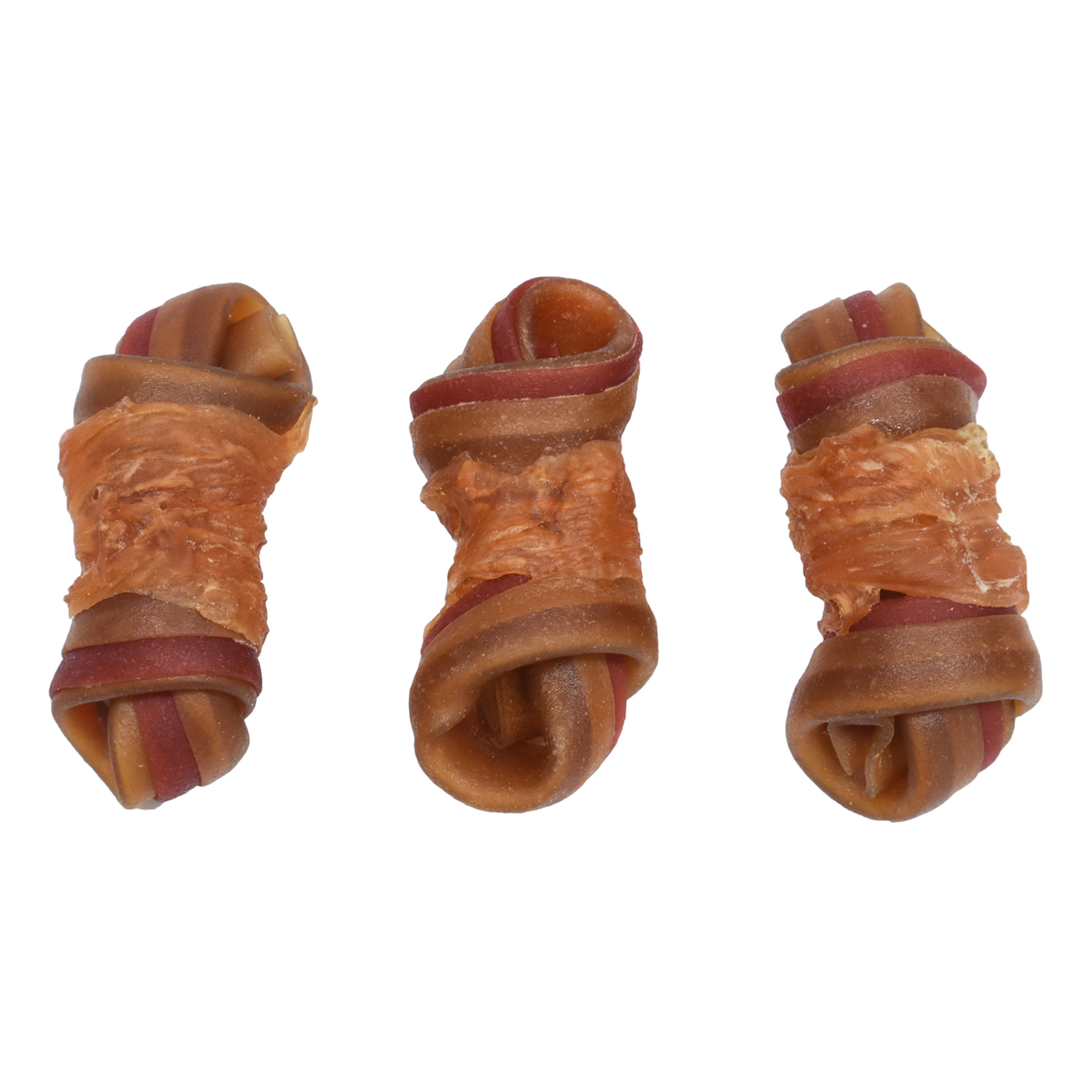 (4 pack) Ol' Roy 2.5 Inch Rawhide Free Mini Knotted Peanut Butter Flavored Bones, Chews for Dogs, 13 oz, 20 Count