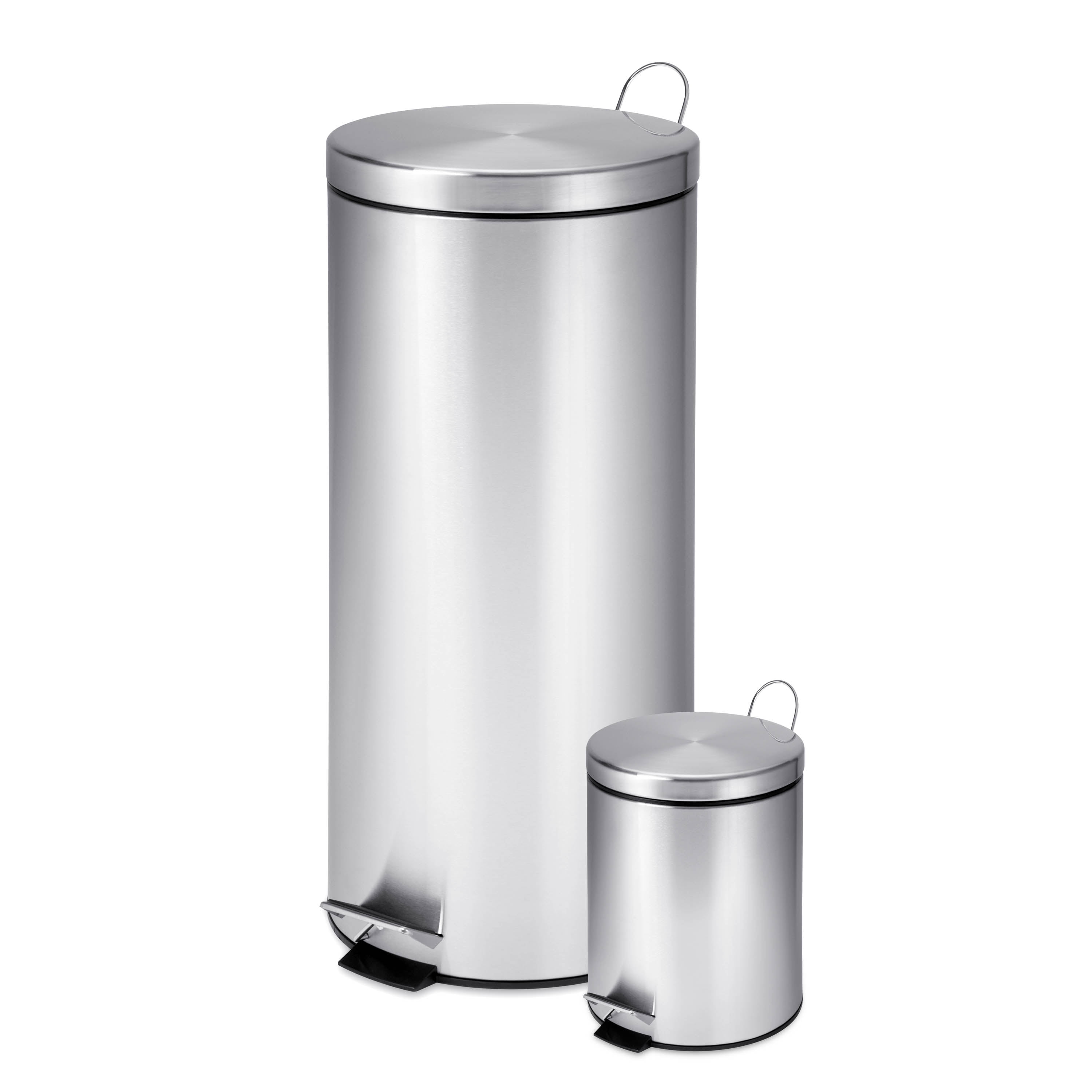Mainstays MS-50-22 13.2 Gallon Stainless Steel Sensor Trash Can Silver for sale online 