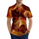 thumbnail image 3 of Camisa hawaiana informal con estampado 3D de helado para hombre, camisa de manga corta, divertida, de verano, transpirable, 3 of 5