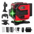 thumbnail image 1 of Nivel Láser Autonivelante 360° 12 Líneas Verde Con 2 Batería Xtellar rojo, 1 of 4