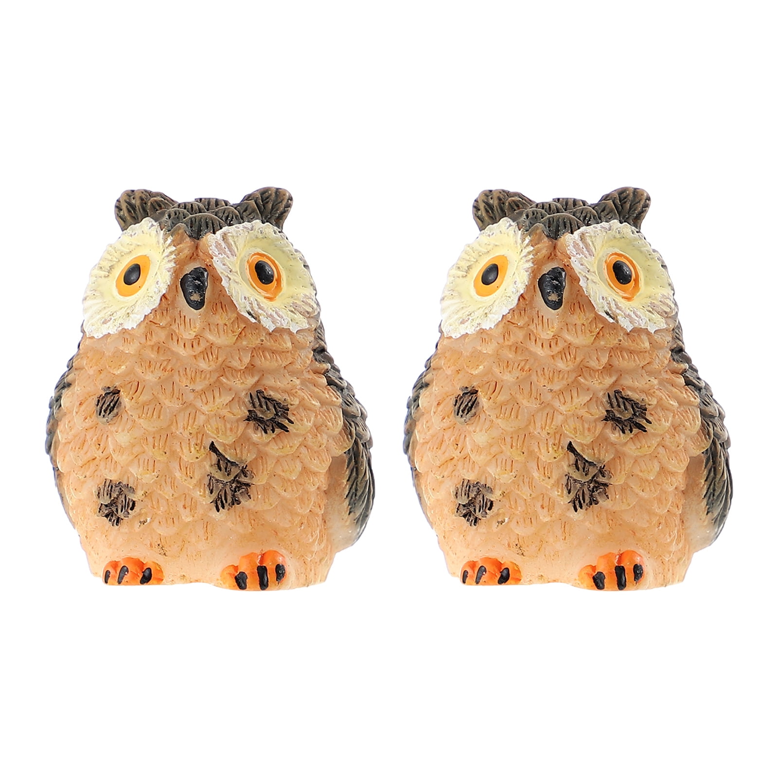 Owl Garden Figurines Fairy Miniature Owls Figurine Landscape Statue