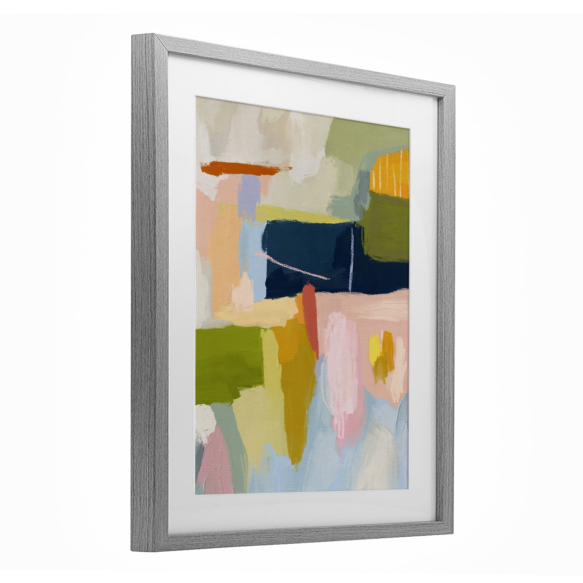 Stupell Industries Pastel Wonder Smattering Gray Framed Print Under Glass, design by Lisa Nohren
