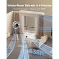 thumbnail image 4 of DREAME Bladeless Tower Fan, Smart Standing Fan with 270° Spatial Airflow for Whole-Room Circulation, 59ft/s High Velocity, 10 Speeds 3 Modes, Temperature-Adaptive Airflow,Beige, 4 of 10