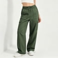 thumbnail image 3 of Gytharion Women's Plus Size Solid Color Cargo Pants Straight Leg Casual Trousers with Pockets Casual Athletic Work Pants, 3 of 8