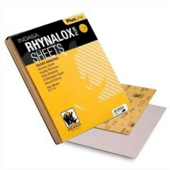 Buy Indasa Plusline Rhynolox Plus Dry Sanding Sheets, 3A Series (50/Box, Grit 40–500)