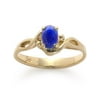 14kt Gold Oval Sapphire Ring