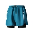 thumbnail image 1 of Mgmyaa Men's Plus Size Athletic Shorts Quick Dry Gym Workout 5 Inch 2 in 1 Running Shorts for Men, 1 of 4