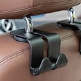 thumbnail image 5 of 2 Pieces Automotive Hooks Set, Headrest Hooks Set, Each with Two Hooks, Phones Bracket Car Back Seat Bags Clothes Umbrella Hangers Car Accessories, 5 of 9