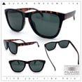 thumbnail image 2 of SA106 Polarized Sport Keyhole Bridge Sunglasses for Men UV400 Lightweight Plastic Matte Tortoise Frame - Green Lens, 2 of 6