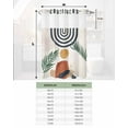 thumbnail image 6 of No Hook Shower Curtain with Snap in Liner, Abstract Geometric Bohemian Mid Century Modern Hotel Shower Curtains for Bathroom, Washable Shower Curtain Liner Set with Mesh Top Window, 72"x84", 6 of 6
