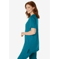 thumbnail image 3 of Woman Within Plus Size 7-Day Short-Sleeve Baseball Tunic, 3 of 5
